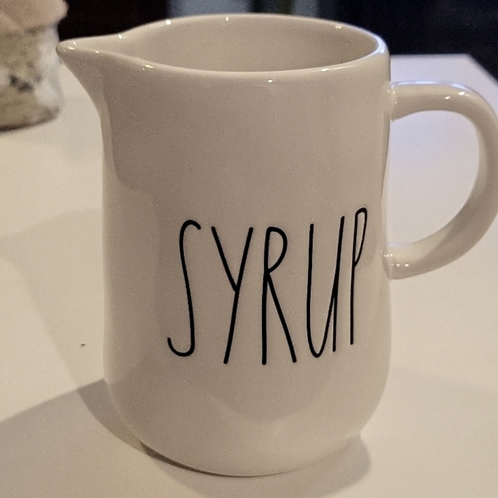 RAE Dunn Syrup by Magenta Mug White